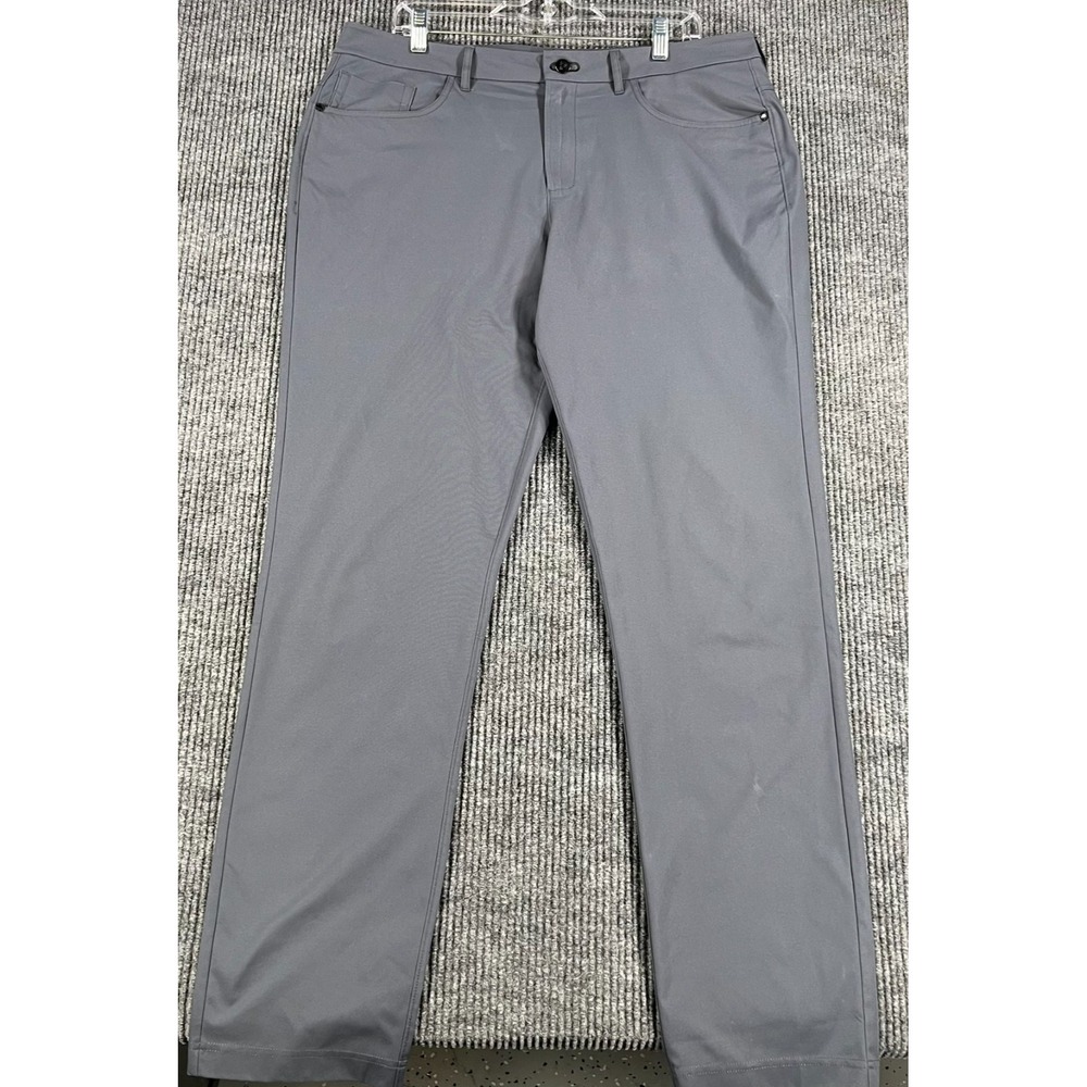 Public Rec Pants Mens Size 36x34 Gray Chino Performance Golf Outdoor Casual